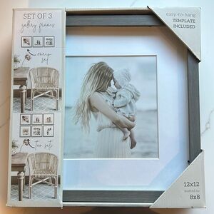 Set of 3 12x12 gallery frames